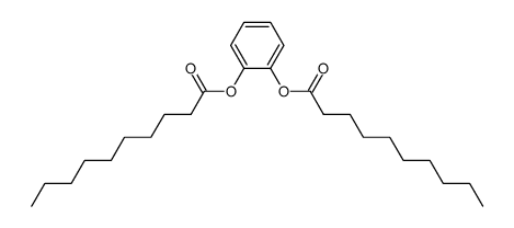Decanoic acid 2-decanoyloxy-phenyl ester Structure