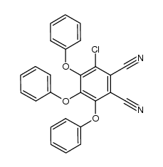 3-chloro-4,5,6-triphenoxyphthalonitrile结构式