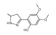 3-(2'-hydroxy-4',5'-dimethoxyphenyl)-5,5-dimethyl-2-pyrazoline Structure