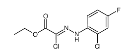 chloro[(2-chloro-4-fluorophenyl)hydrazono]ethylacetate结构式