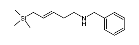 (E)-N-benzyl-5-(trimethylsilyl)pent-3-en-1-amine结构式