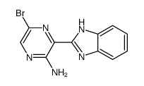 3-(1H-benzo[d]imidazol-2-yl)-5-bromopyrazin-2-amine Structure
