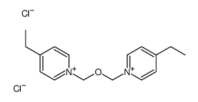 4-ethyl-1-[(4-ethylpyridin-1-ium-1-yl)methoxymethyl]pyridin-1-ium,dichloride结构式