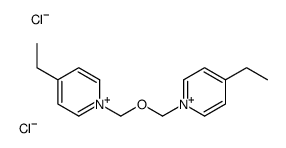 4-ethyl-1-[(4-ethylpyridin-1-ium-1-yl)methoxymethyl]pyridin-1-ium,dichloride Structure