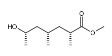 (2R,4S,6S)-methyl 6-hydroxy-2,4-dimethylheptanoate结构式