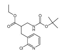 ethyl 3-(2-chloro-3-pyridinyl)-2-[({[(1,1-dimethylethyl)oxy]carbonyl}amino)methyl]propanoate Structure