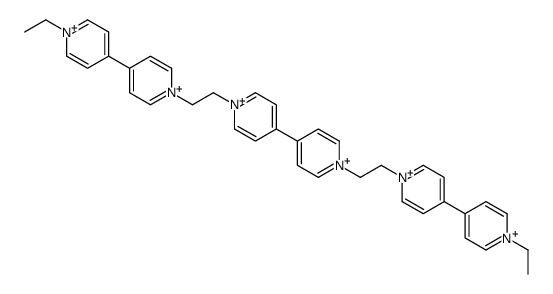 1-ethyl-4-[1-[2-[4-[1-[2-[4-(1-ethylpyridin-1-ium-4-yl)pyridin-1-ium-1-yl]ethyl]pyridin-1-ium-4-yl]pyridin-1-ium-1-yl]ethyl]pyridin-1-ium-4-yl]pyridin-1-ium Structure