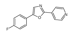 5-(4-fluorophenyl)-2-pyridin-4-yl-1,3-oxazole Structure