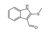 2-(Methylthio)-1H-indole-3-carbaldehyde结构式