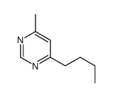 Pyrimidine, 4-butyl-6-methyl- (6CI) Structure