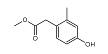 methyl 2-(4-hydroxy-2-methylphenyl)acetate structure