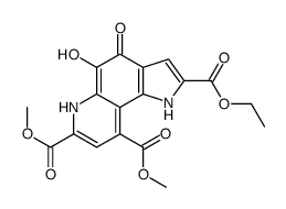 2-O-ethyl 7-O,9-O-dimethyl 5-hydroxy-4-oxo-1,6-dihydropyrrolo[2,3-f]quinoline-2,7,9-tricarboxylate Structure
