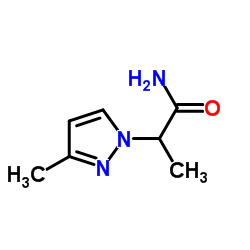 2-(3-Methyl-1H-pyrazol-1-yl)propanamide Structure