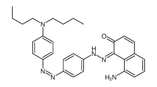 8-氨基-1-[4-(4-二丁基氨基苯基氮杂)苯基氮杂]萘-2-醇结构式