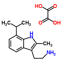 2-(7-Isopropyl-2-methyl-1H-indol-3-yl)ethanamine ethanedioate (1:1) Structure