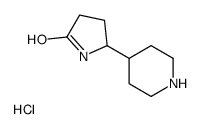 5-piperidin-4-ylpyrrolidin-2-one,hydrochloride结构式