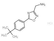C-[5-(4-tert-Butyl-phenyl)-[1,2,4]oxadiazol-3-yl]-methylamine hydrochloride结构式