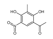 2',4'-Dihydroxy-3'-methyl-5'-nitroacetophenone结构式