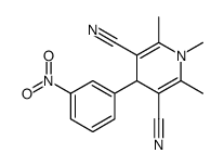 1,2,6-trimethyl-4-(3-nitrophenyl)-4H-pyridine-3,5-dicarbonitrile Structure
