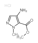Methyl 4-amino-1-methyl-1H-pyrazole-5-carboxylate hydrochloride结构式