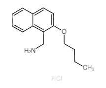 (2-butoxynaphthalen-1-yl)methanamine,hydrochloride Structure