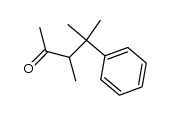 3,4-dimethyl-4-phenyl-pentan-2-one结构式