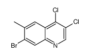 7-bromo-3,4-dichloro-6-methylquinoline Structure