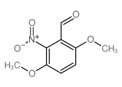 3,6-二甲氧基-2-硝基苯甲醛结构式