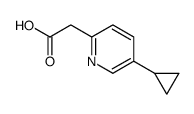 2-(5-cyclopropylpyridin-2-yl)acetic acid Structure