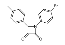 1-(4-bromophenyl)-4-(4-methylphenyl)azetidine-2,3-dione Structure
