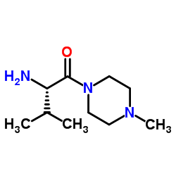 (2S)-2-Amino-3-methyl-1-(4-methyl-1-piperazinyl)-1-butanone Structure