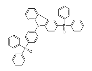 PPO21 , 3-(diphenylphosphoryl)-9-(4-(diphenylphosphoryl)ph Structure