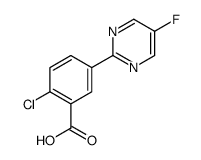 2-chloro-5-(5-fluoropyrimidin-2-yl)benzoic acid结构式