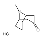 (1R,5S)-9-methyl-9-azabicyclo[3.3.1]nonan-3-one,hydrochloride Structure