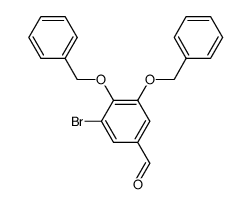 3,4-Bis(benzyloxy)-5-brombenzaldehyd结构式