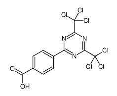 4-[4,6-bis(trichloromethyl)-1,3,5-triazin-2-yl]benzoic acid Structure