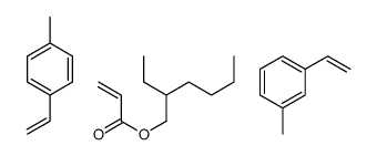 1-ethenyl-3-methylbenzene,1-ethenyl-4-methylbenzene,2-ethylhexyl prop-2-enoate Structure