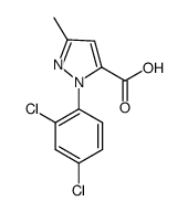 1-(2,4-dichlorophenyl)-3-methyl-1H-pyrazole-5-carboxylic acid结构式