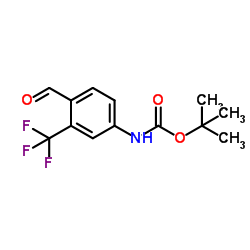 tert-butyl N-[4-formyl-3-(trifluoromethyl)phenyl]carbamate Structure