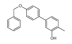 2-methyl-5-(4-phenylmethoxyphenyl)phenol结构式