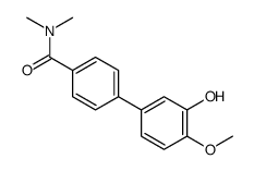 4-(3-hydroxy-4-methoxyphenyl)-N,N-dimethylbenzamide结构式