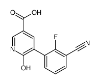 5-(3-cyano-2-fluorophenyl)-6-oxo-1H-pyridine-3-carboxylic acid结构式