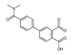 4-[4-(dimethylcarbamoyl)phenyl]-2-nitrobenzoic acid结构式