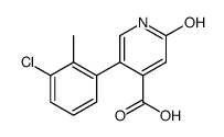 5-(3-chloro-2-methylphenyl)-2-oxo-1H-pyridine-4-carboxylic acid Structure