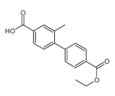 4-(4-ethoxycarbonylphenyl)-3-methylbenzoic acid Structure