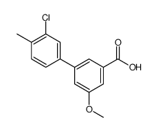 3-(3-chloro-4-methylphenyl)-5-methoxybenzoic acid Structure