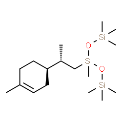 4-R-8-HYDRO-9-[BIS(TRIMETHYLSILOXY)METHYLSILYL]LIMONENE Structure