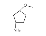(1R,3S)-3-Methoxycyclopentan-1-amine Structure
