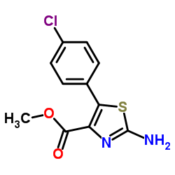 Methyl 2-amino-5-(4-chlorophenyl)thiazole-4-carboxylate picture