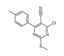 2-甲硫基-4-氯-5-氰基-6-对甲基苯基嘧啶图片
